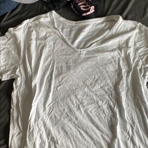 White V-Neck Women’s T-Shirt